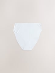 Blue High Waist High Leg No VPL Scallop Knickers 3 Pack - Image 7 of 10