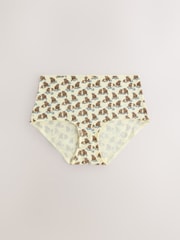 柠檬 黄色 - 富棉短裤 5 包 - 12的图像4｝