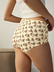 柠檬 黄色 - 富棉短裤 5 包 - 12的图像8｝