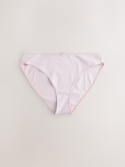 Pale Blue High Leg 100% Cotton Knickers 7 Pack - Image 10 of 12