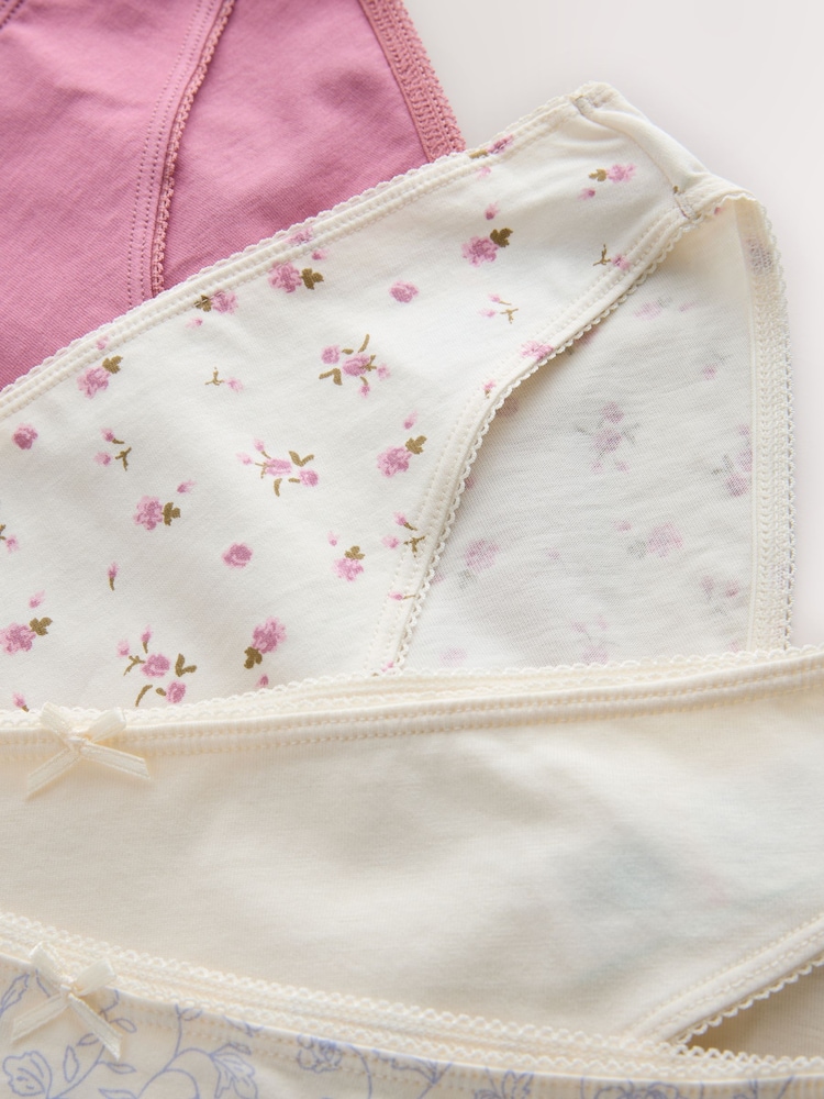 Pale Blue High Leg 100% Cotton Knickers 7 Pack - Image 12 of 12 Pale Blue High Leg 100% Cotton Knickers 7 Pack - Image 12 of 12