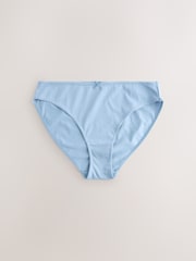 Pale Blå - 100% Konton Full Truser Knickers 7 Pakke - Bilde 2 av 8