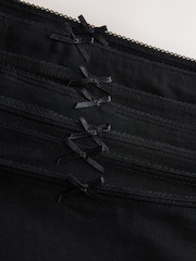 Svart - 100% Konton Full Truser Knickers 7 Pakke - Bilde 9 av 10