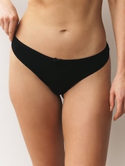 Svart - 100% Konton Full Truser Knickers 7 Pakke - Bilde 10 av 13