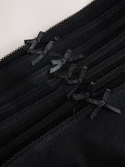 Svart - 100% Konton Full Truser Knickers 7 Pakke - Bilde 12 av 13