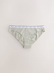 Pink/Green Bikini Cotton Logo Knickers 7 Pack - Image 3 of 13