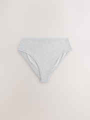 Black/Cream High Waist High Leg Ultimate Comfort Cotton Knickers 3 Pack - Image 8 of 11