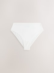 Black/Cream High Waist High Leg Ultimate Comfort Cotton Knickers 3 Pack - Image 9 of 11