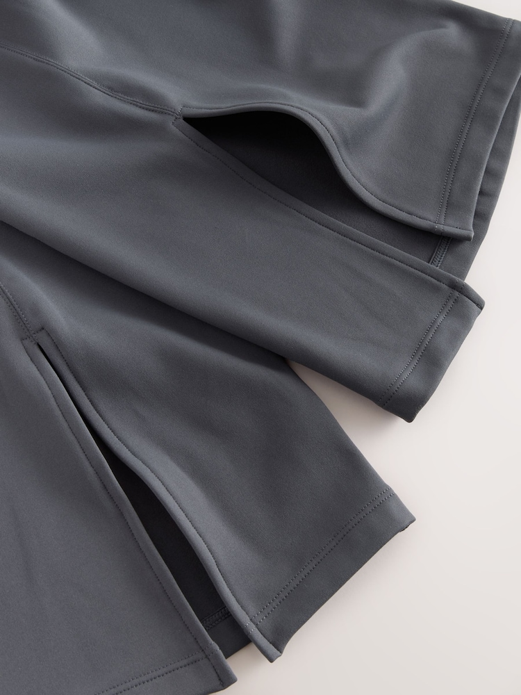 self. Grey High Waist Flared Leggings - Image 9 of 9 self. Grey High Waist Flared Leggings - Image 9 of 9