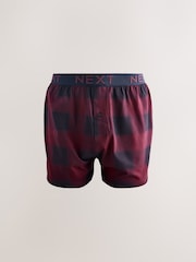 Navy/Burgundy Check - Loose Boxers 5 Pack - Slika 2 iz 9