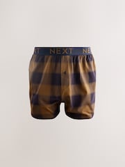 Navy/Burgundy Check - Loose Boxers 5 Pack - Slika 3 iz 9
