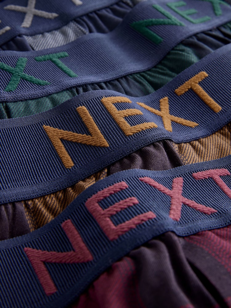 Navy/Burgundy Check Loose Boxers 5 Pack - Image 9 of 9 Navy/Burgundy Check Loose Boxers 5 Pack - Image 9 of 9