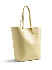 PIECES Yellow Tote Bag - Image 1 of 4