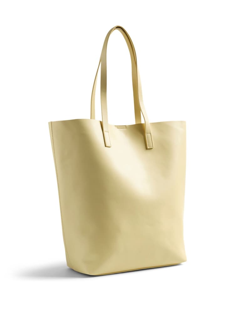 PIECES Yellow Tote Bag - Image 1 of 4