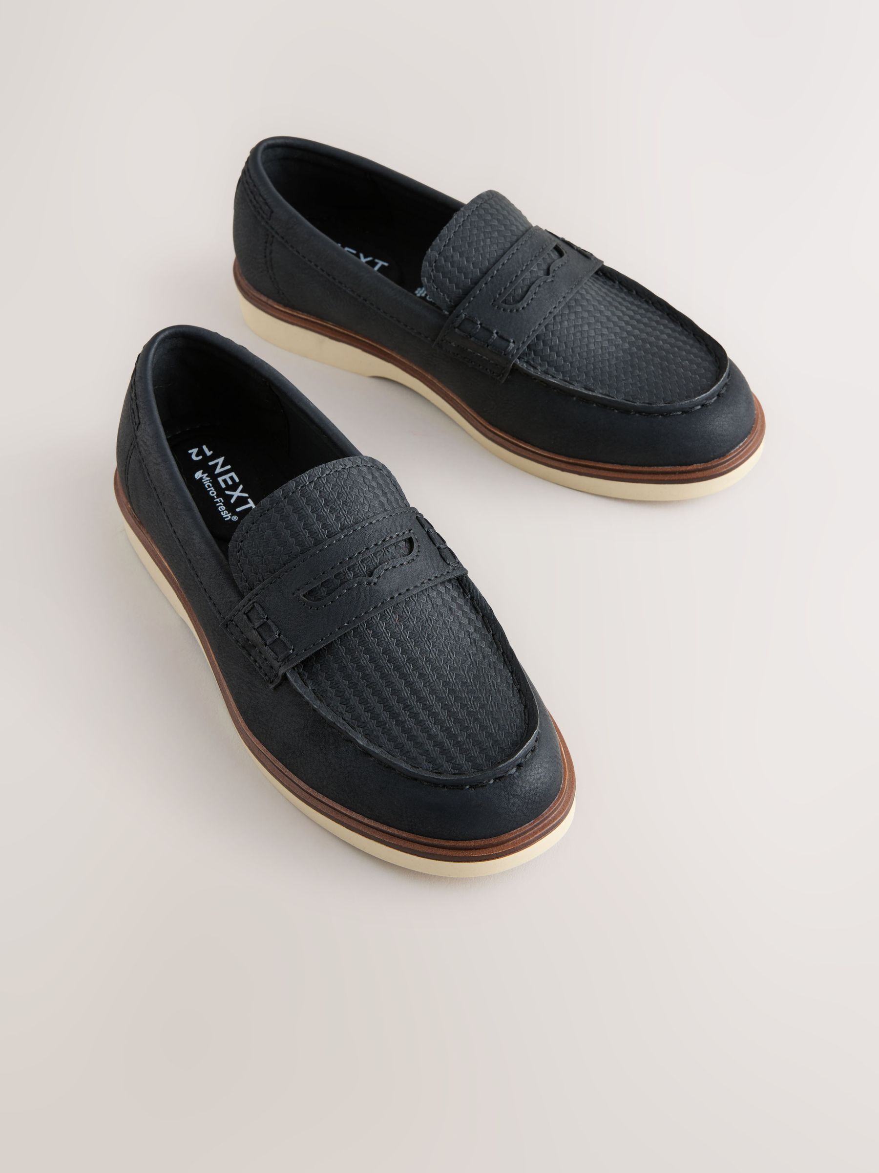 Buy Black - Penny Loafers from Next Japan