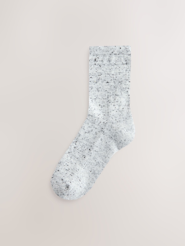 Blue/Grey Neppy Cushion Sole Socks 4 Pack - Image 2 of 7 Blue/Grey Neppy Cushion Sole Socks 4 Pack - Image 2 of 7