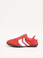 Friends Like These Red Super Slim Lace Up Low Top Casual Trainers - Image 4 of 4