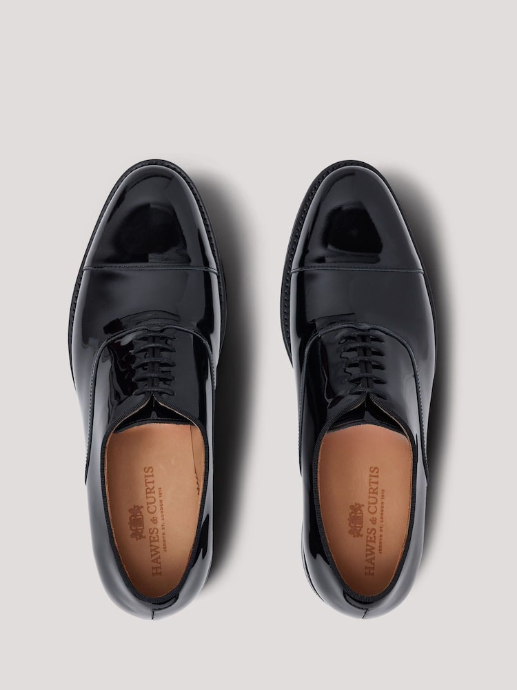 Hawes & Curtis Patent Oxford Dress Black Shoes - Image 2 of 5 Hawes & Curtis Patent Oxford Dress Black Shoes - Image 2 of 5
