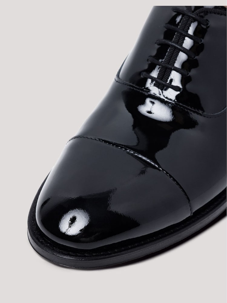Hawes & Curtis Patent Oxford Dress Black Shoes - Image 5 of 5 Hawes & Curtis Patent Oxford Dress Black Shoes - Image 5 of 5