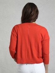rdeča - Weird Fish 100% Cotton Limon Outfitter Cardigan - Slika 2 iz 6