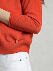 rdeča - Weird Fish 100% Cotton Limon Outfitter Cardigan - Slika 4 iz 6
