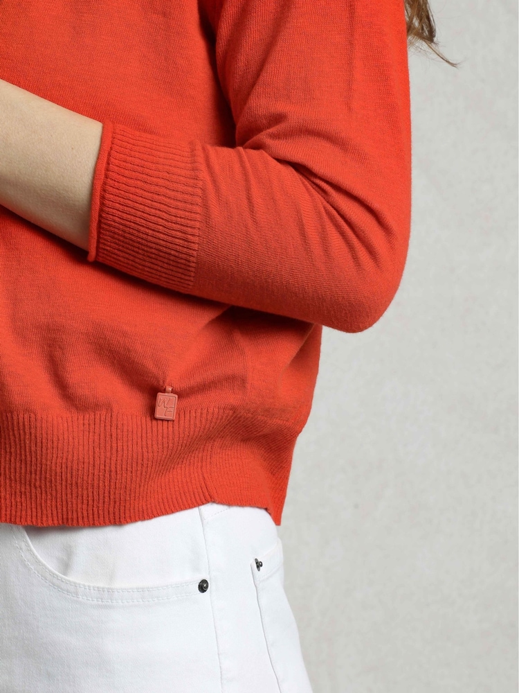 Weird Fish Red 100% Cotton Limon Outfitter Cardigan - Image 4 of 6