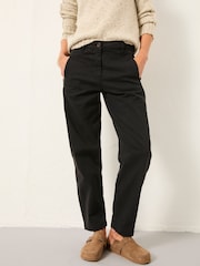 FatFace Ottilie Black Tapered Leg Trouser - Image 1 of 1