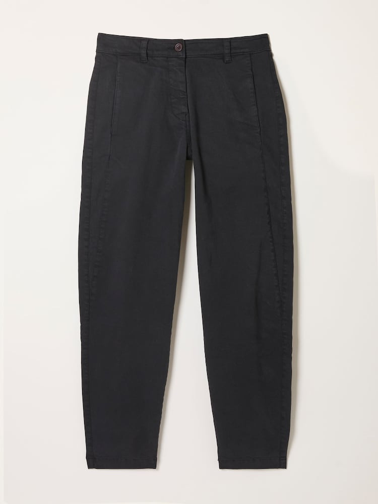 FatFace Ottilie Black Tapered Leg Trouser - Image 1 of 1