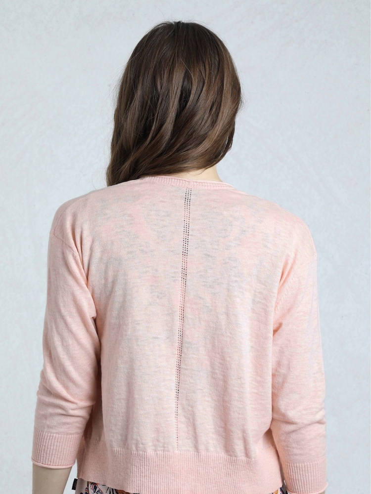 rožnata - Weird Fish 100% Cotton Limon Outfitter Cardigan - Slika 2 iz 6