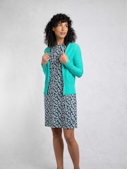 modra - Weird Fish 100% Cotton Curran Lightweight Cardigan - Slika 4 iz 7