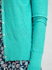 modra - Weird Fish 100% Cotton Curran Lightweight Cardigan - Slika 5 iz 7