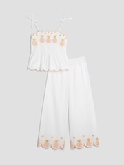 River Island Girls Pineapple 100% Cotton Cami and Trousers Set - Bild 2 von 5