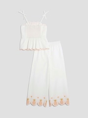 River Island Girls Pineapple 100% Cotton Cami and Trousers Set - Bild 3 von 5