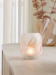 Frosted Confetti Glass Candle Holder - Image 1 of 1