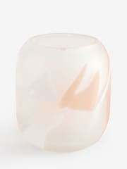 서리가 내린 듯한 색종이 조각이 박힌 유리 캔들 홀더 - 4의 이미지 4