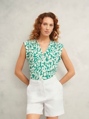 Hobbs White 100% Linen Chelsea Shorts - Image 1 of 4