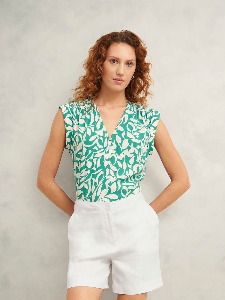 Hobbs White 100% Linen Chelsea Shorts - Image 1 of 4