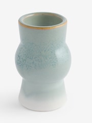 Blue Reactive Glaze Ceramic Taper Candlestick - Image 1 of 1