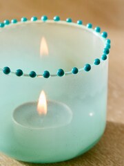 Multi Glass Bobble Rim Candle Holder - Image 3 of 4