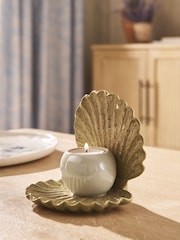 Natural Clam Ceramic Candle Holder - Image 1 of 4