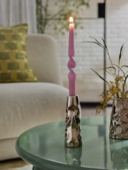 Chrome Ceramic Taper Candle Holder - Image 2 of 4