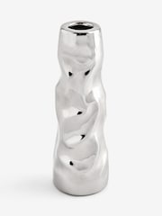 Chrome Ceramic Taper Candle Holder - Image 4 of 4