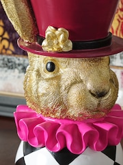 Multi Hare Head Pillar Candle Holder - Image 3 of 4