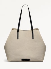 Radley London Large Brown Dukes Place Canvas Open Top Bag - Imagem 1 de 7