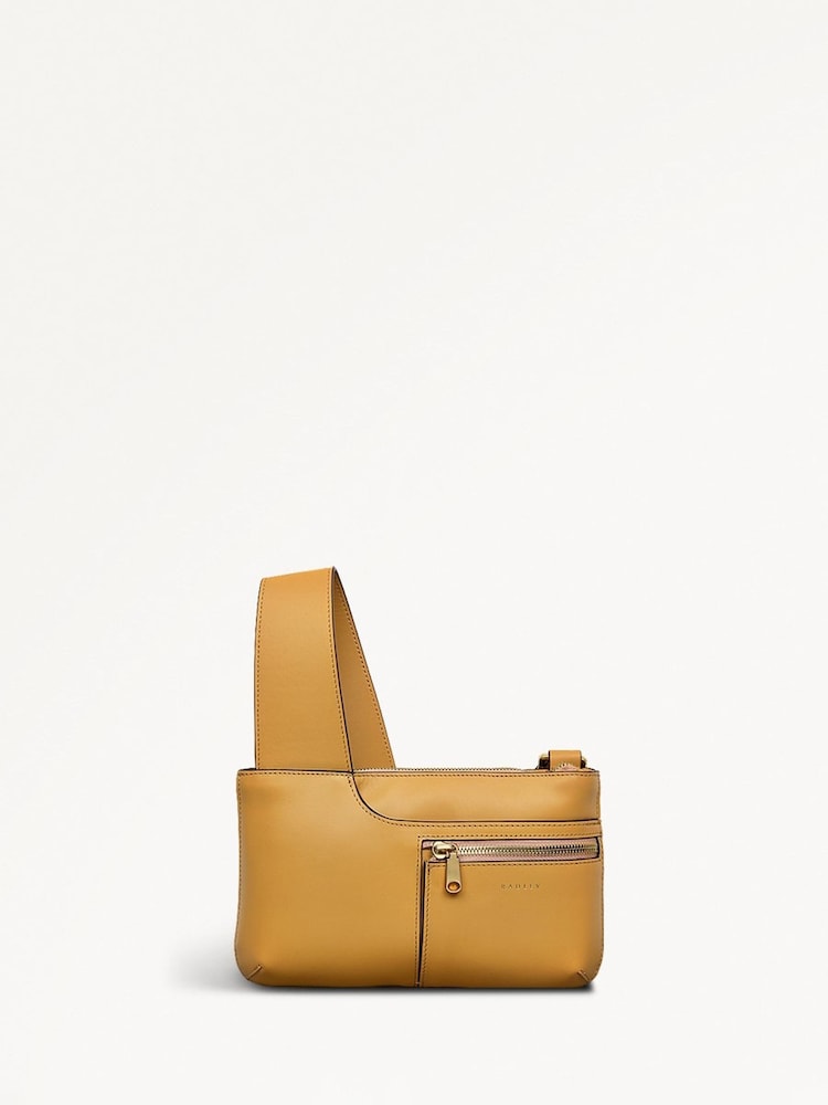 Radley London Pockets Mini Zip-Top Cross-Body Brown Bag - Imagem 1 de 5