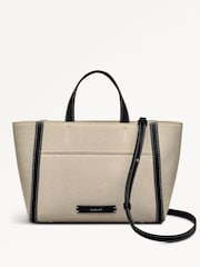 Radley London Medium Oak Street Canvas Zip-Top Grab Brown Bag - Bild 1 von 6