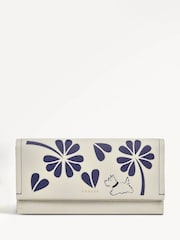 Radley London Large Natural Cut Out Floral Print Flapover Purse - Imagem 1 de 4