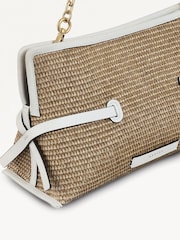 Radley Medium Fleet Street Raffia Open Top Clutch Brown Bag - Image 4 of 4