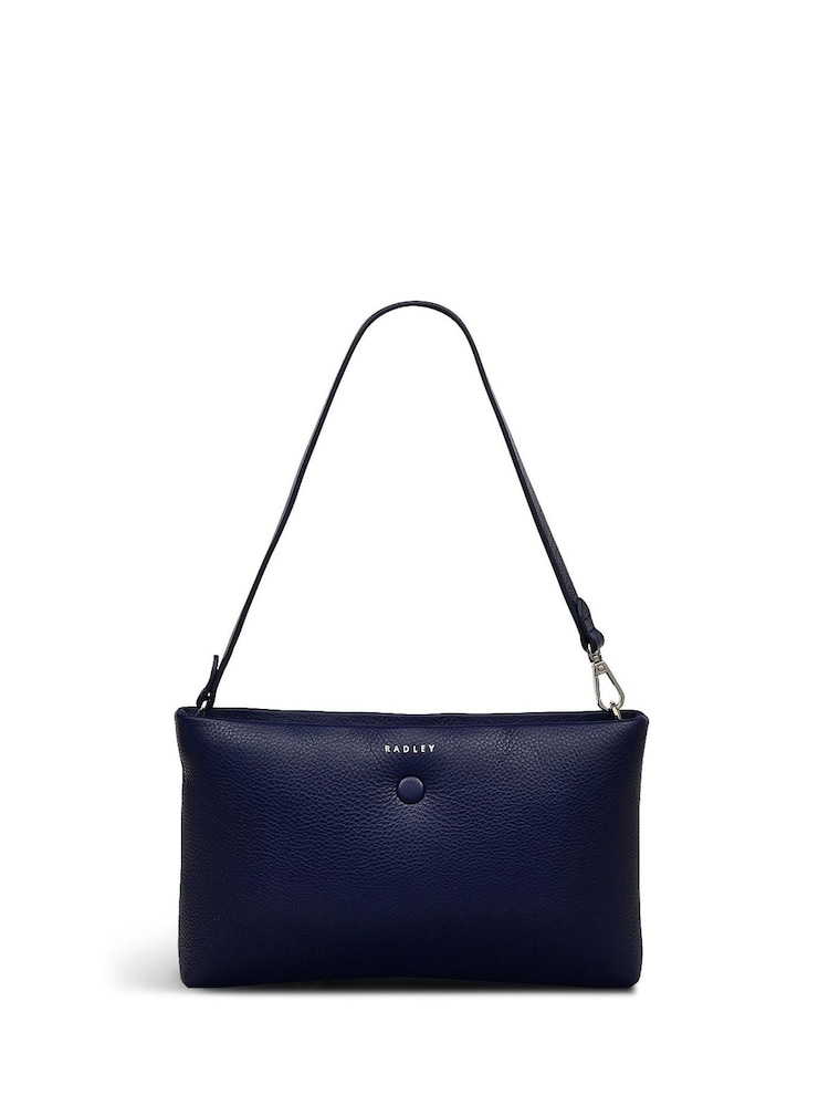 Radley London Large Blue Mallow Street Zip-Top Wristlet Purses - Image 1 of 4