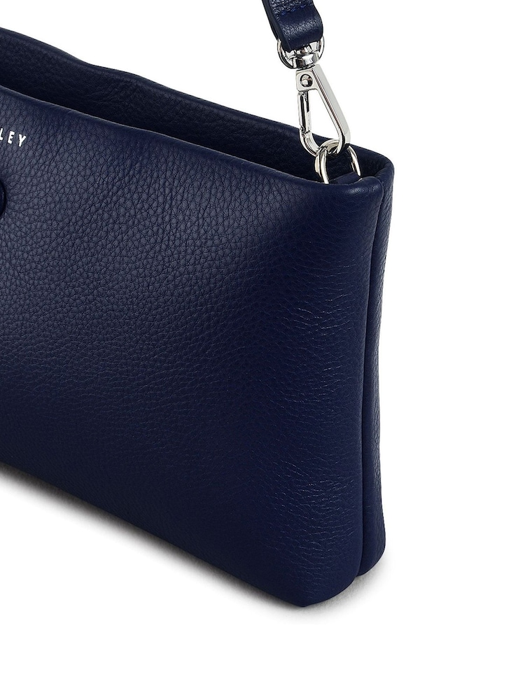 Radley London Large Blue Mallow Street Zip-Top Wristlet Purses - Image 4 of 4